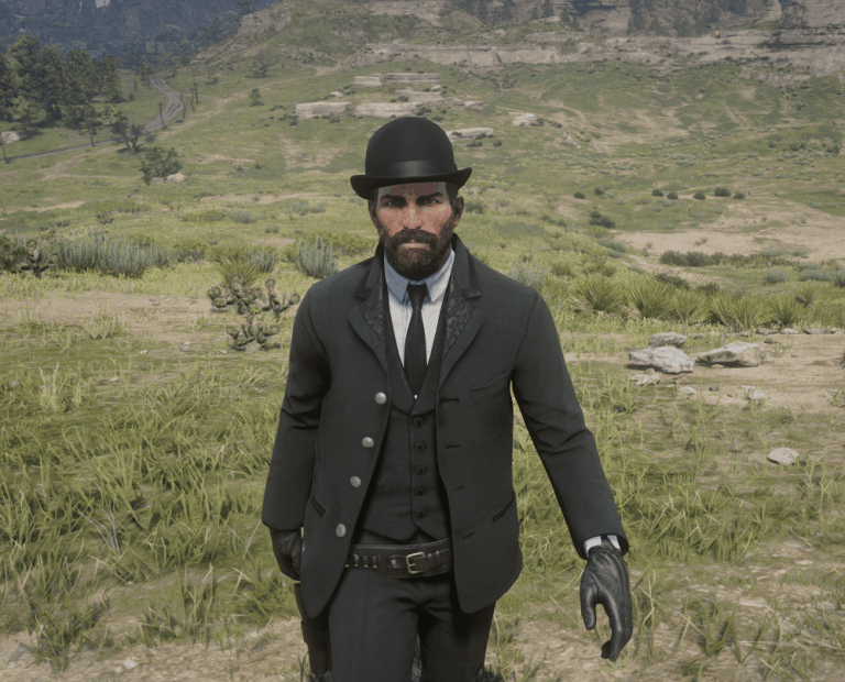Black Bowler Hat (2) Red Dead Redemption 2 Mods RDR2 Mods