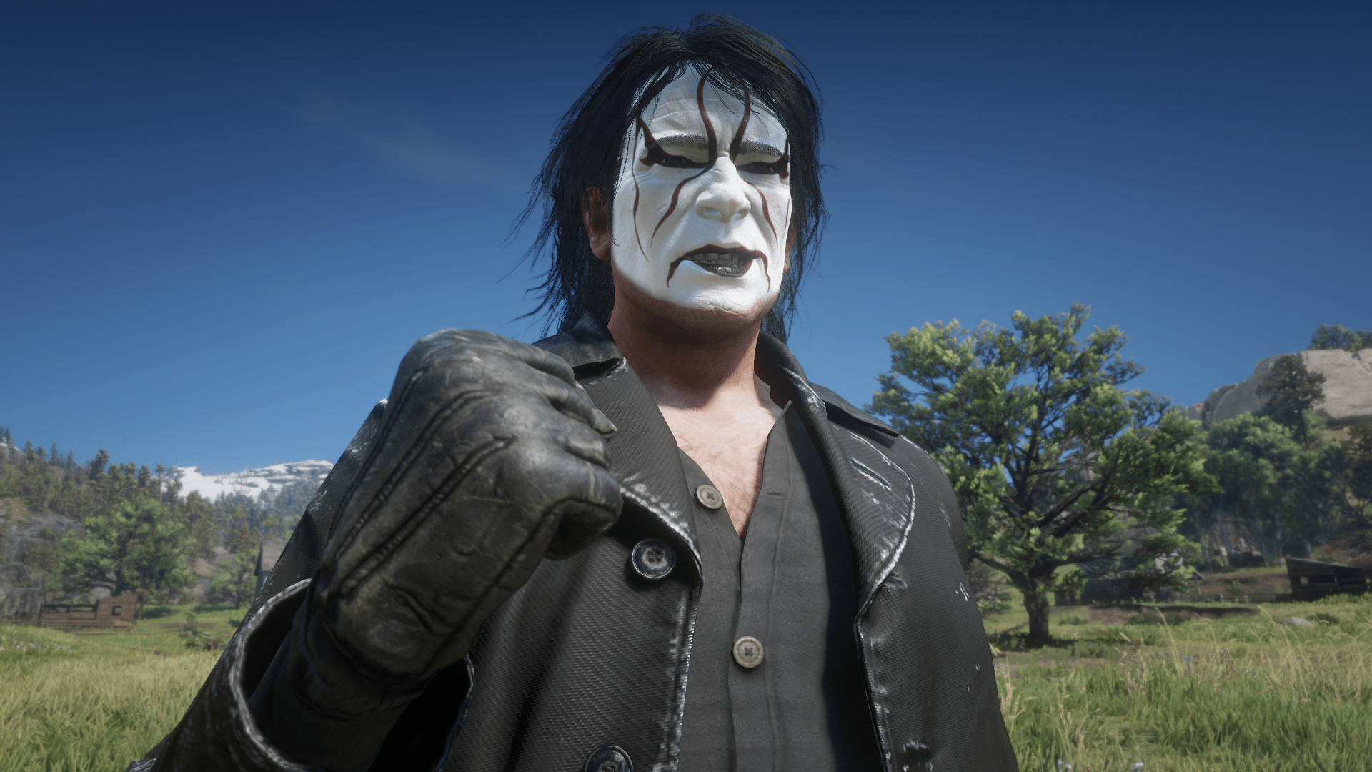 Sting WRESTLER Face Paint For Arthur CLEAN SHAVEN ONLY Red Dead sting-wrestler-face-paint-for-arthur-clean-shaven-only-red-dead
